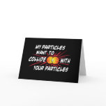 Geek Love Particles Greeting Card