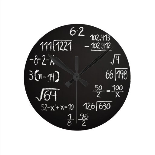 Geek Math Wall Clock Zazzle