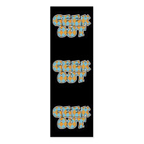 Geek Out Argyle Bookmark business cards
