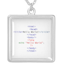Geek php Greeting Pendant