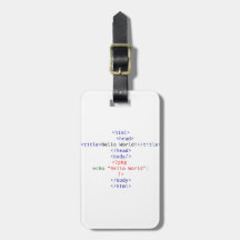 Geek php Greeting Tags For Bags