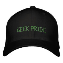 GEEK PRIDE embroidered hats by geekprideuk GEEK PRIDE embroidered hats