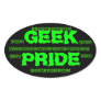 GEEK PRIDE OVAL STICKER