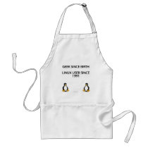 Geek since birth. Linux user since 1991. (apron)