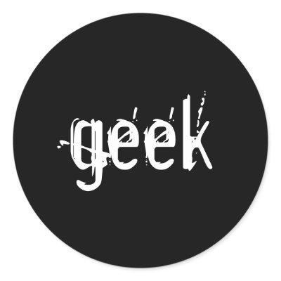 geek sticker by JulieWolfmom