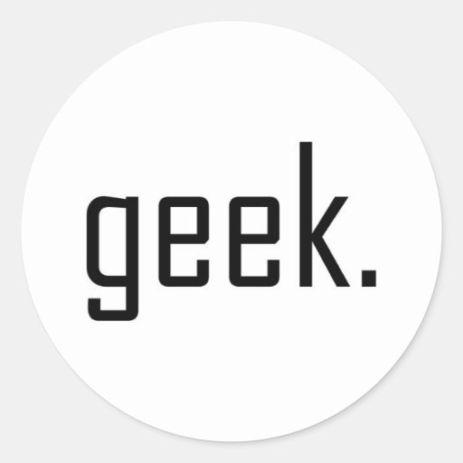 geek Sticker Zazzle