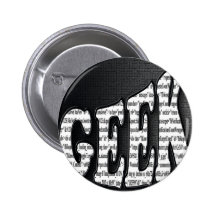Geek Teckie Stuff Brick HTML Pinback Button