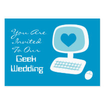 Geek Wedding Invitation Event Cards business cards by toxiferous Geek Wedding Invitation Event Cards business cards