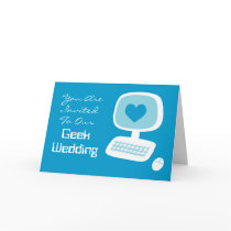 Geek Wedding Invitations Greeting Card