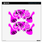 Geek With Style Text- Purple PS3 Controller Decal