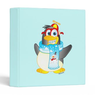 Geek Wobble Penguin Ring Binder