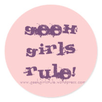GeekGirlsRule! (Pink & Purple) stickers by GeekGirlsRule GeekGirlsRule! (Pink & Purple) stickers