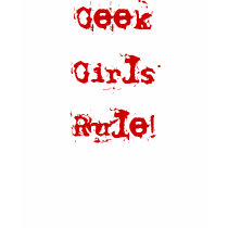 GeekGirlsRule! (red on dark colors) t-shirts by GeekGirlsRule GeekGirlsRule! (red on dark colors) t-shirts
