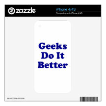 Geeks Do It Better Decals For The iPhone 4S