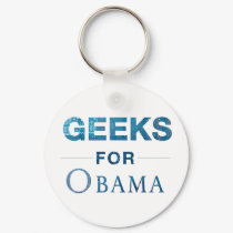 Geeks for Obama Keychain by democrattotheend Geeks for Obama Keychain