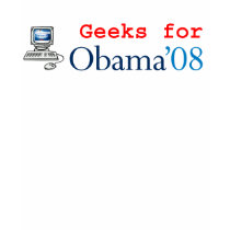 Geeks for Obama Union-Made T-Shirt