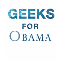 Geeks for Obama Union-Made T-Shirt