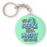 Geeks Inherit Earth keychains