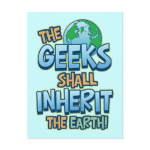 Geeks Inherit Earth postcards by koncepts Geeks Inherit Earth postcards