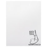 Geeks Make Love Symmetrically Letterhead Template