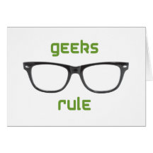 Geeks Rule Eyeglasses Card