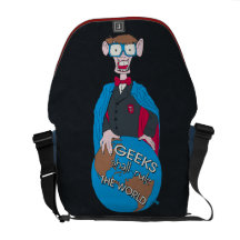 Geeks Shall Rule The World Courier Bag
