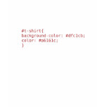 Geeky CSS shirt in pink