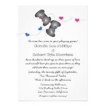 Geeky Gamers Wedding Invitation invitations