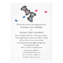 Geeky Gamers Wedding Invitation
