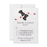Geeky Gamers Wedding Response Card (Dark) Personalized Invitations