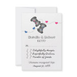 Geeky Gamers Wedding Response Card Custom Invites