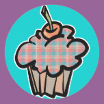 geeky plaid cupcake