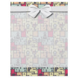 geeky robot maze pattern vector flyer