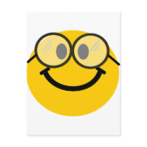 Geeky smiley postcards