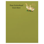 Geese:  American Buffs Custom Letterhead