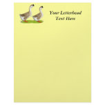 Geese:  Buff African Custom Letterhead