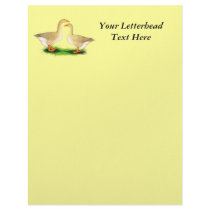 Geese:  Buff Goose and Gander Personalized Letterhead