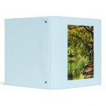 Geese by Pond In Autumn 3 Ring Binder