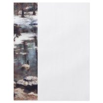 Geese on an Icy Pond flyers