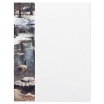Geese on an Icy Pond letterhead