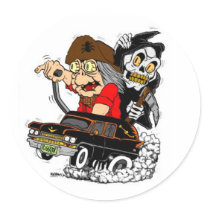 Geezer Death Ride Sticker by Dustygeezer Geezer Death Ride Sticker