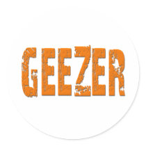 Geezer Round Stickers