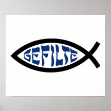Gefilte Jesus Fish Posters