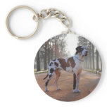 Gefleckte Dogge Keychains