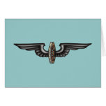 geflügeltes Rad flying wheel Greeting Card