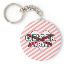Geiger, Alabama Keychain