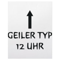 geiler typ 12 uhr icon letterhead