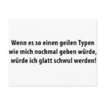 geiler typ icon postcard