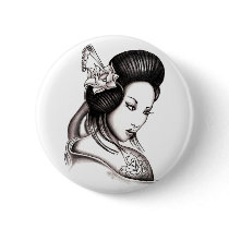 geisha buttons by doll_and_crossbones geisha buttons