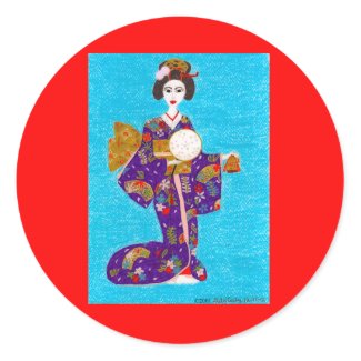 Geisha Doll Stickers